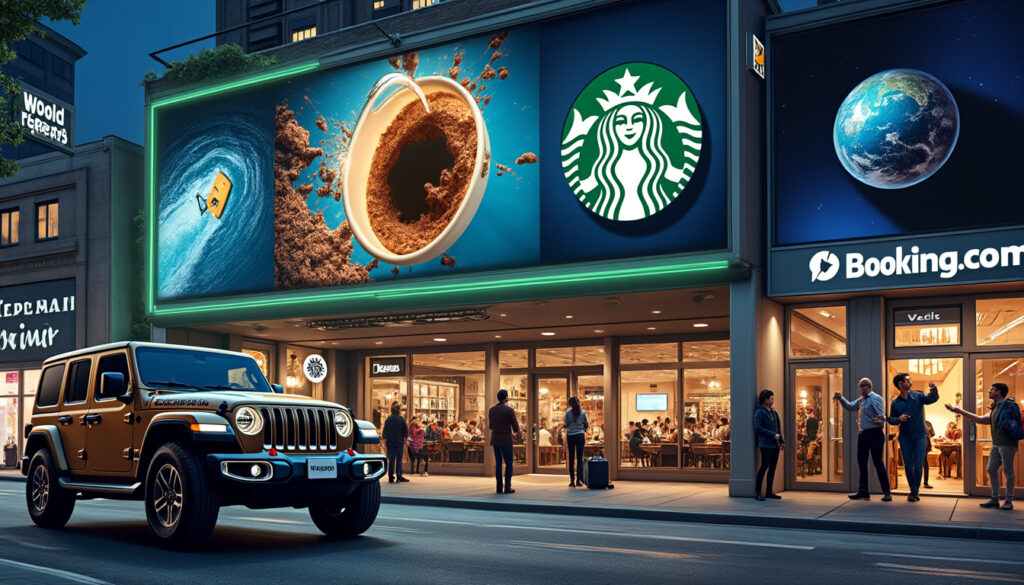 discover the newest and most exciting advertisements from renowned brands like starbucks, jeep, and booking.com. stay updated with the latest campaigns that capture attention and inspire adventure!